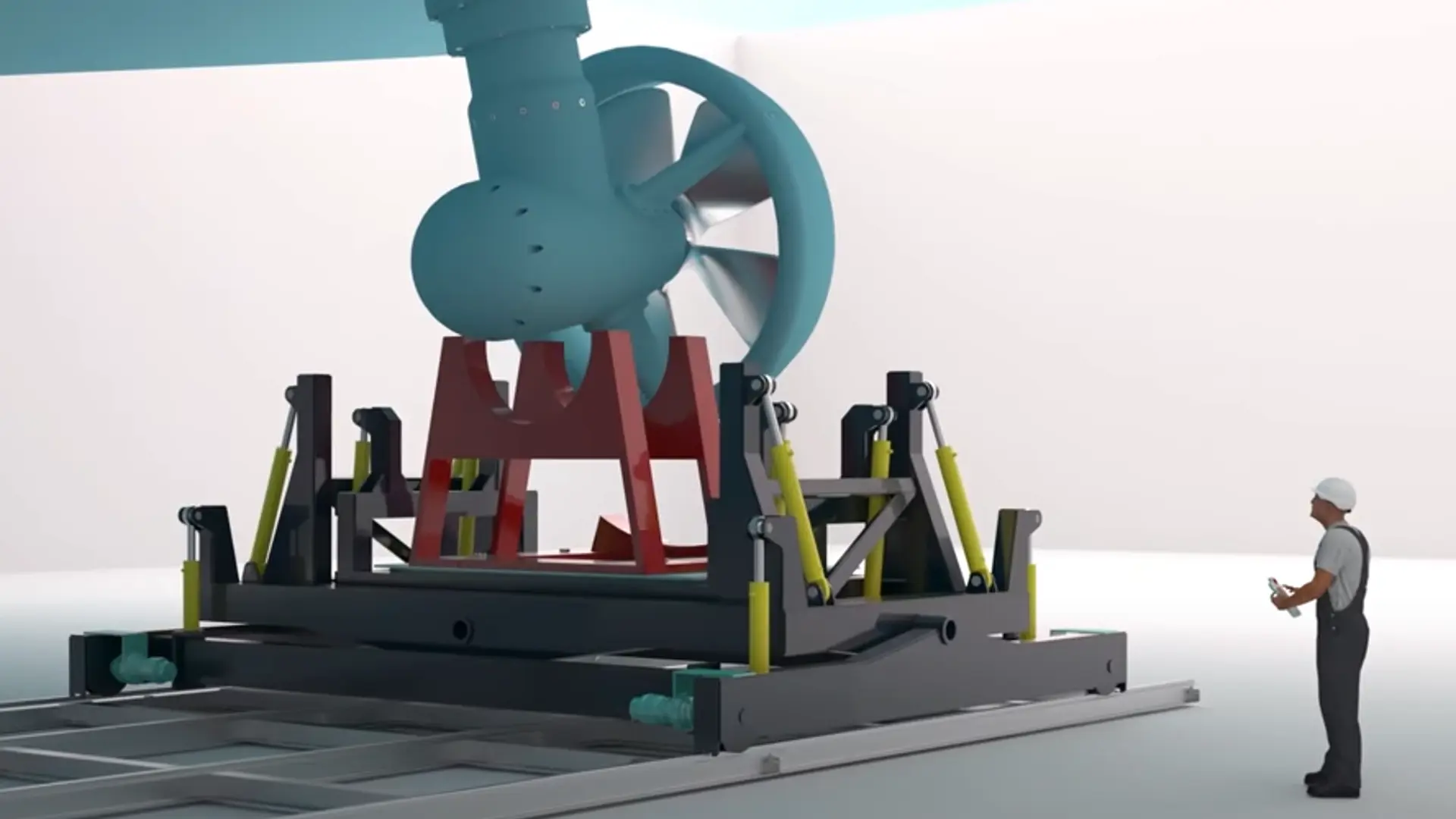 Synchronized Support Rails Durable Flex Pads for Enhanced Ship Keel Protection | Syncrolift