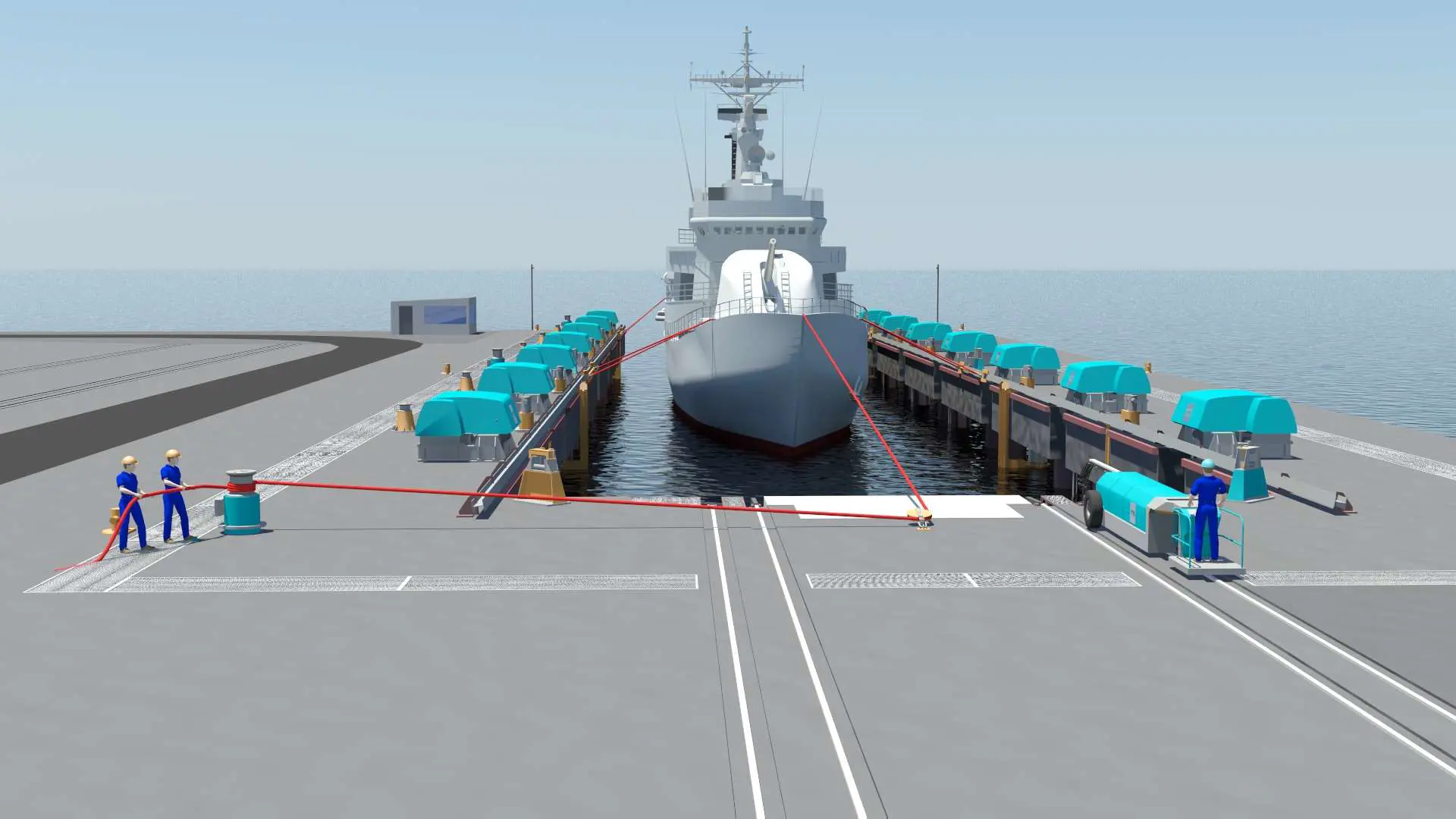 Synchronized Support Rails Dock Side Support Arms - Enhance Docking Efficiency & Safety | Syncrolift