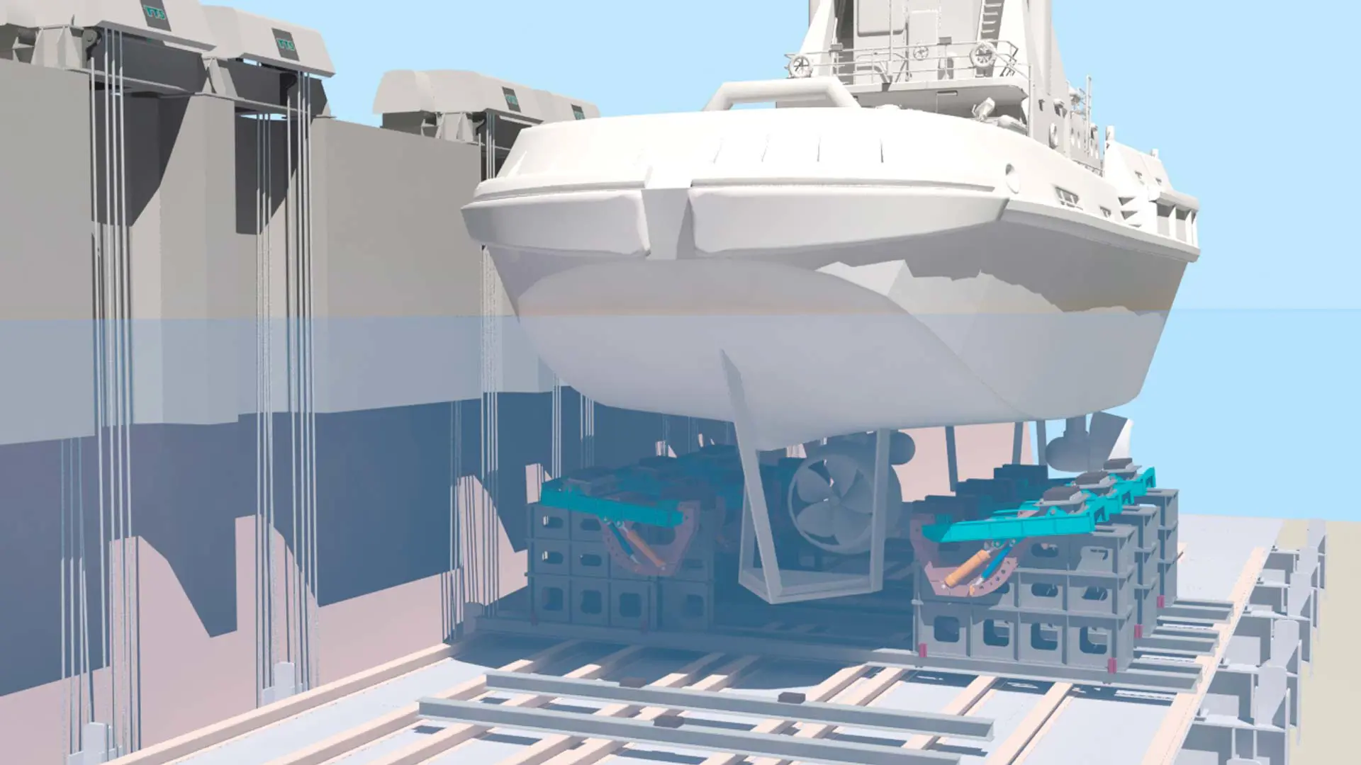 Docking Rails For Rov Water Drones FastDocking - Underwater Inspection Drones | Syncrolift
